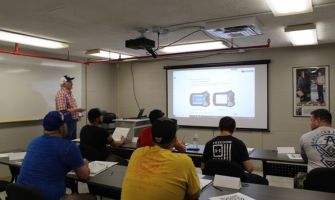 Investing in Tomorrow: Plant 5 Employees Gain Robotics Skills Through OCTC Training  At Waupaca Foundry, investing in people is as critical as investing in equipment. That mindset sparked a growing partnership between Plant 5 in Tell City, Indiana and Owensboro Community & Technical College (OCTC) in nearby Owensboro, Kentucky, where employees are participating in hands-on robotics training designed to meet the demands of modern manufacturing.  Over the past few years, Waupaca has worked with OCTC to provide foundational robotics courses to both production and maintenance employees. The course covers the essential skills– from safety and system navigation to programming robots for real-world applications on the production floor.  “It’s a basic entry-level class,” said Scott Frugé, Maintenance Trainer for Plant 5. “But what they’re learning directly supports our day-to-day operations. They walk away understanding how to use the controller, the pendant, and how to safely program robots t