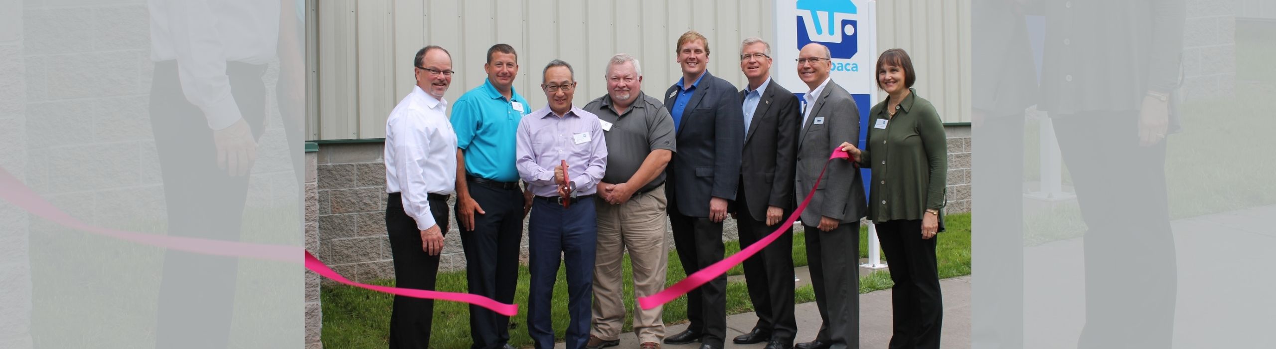 Waupaca Foundry team with the Green Sustainability award